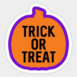 HALLOWEEN TRICK OR TREAT PUMPKIN SILHOUETTE #2 Sticker